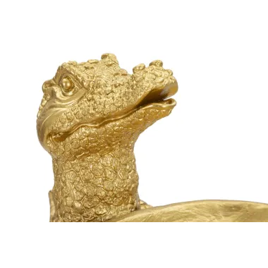 KROKODYL GOLD 23X15X26,5 cm
